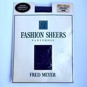 Fashion Sheers Tall Plum Satin Shimmer Lycra Pantyhose 150-200 lbs 5'2" - 5'11"